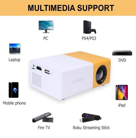 YG300 Mini Projector –  1080P Portable Entertainment Anywhere!